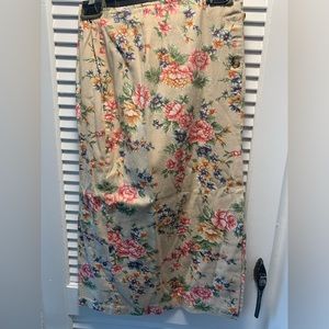 Mid length floral skirt